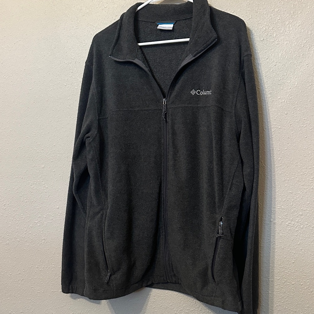 Columbia Charcoal Full-Zip Fleece Jacket